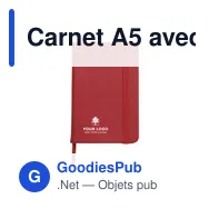 Carnet A5 avec couverture en PU Brigitta - Miniature 4