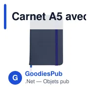 Carnet A5 avec couverture en PU Brigitta - Miniature 5