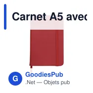Carnet A5 avec couverture en PU Brigitta - Miniature 6