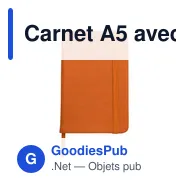 Carnet A5 avec couverture en PU Brigitta - Miniature 9