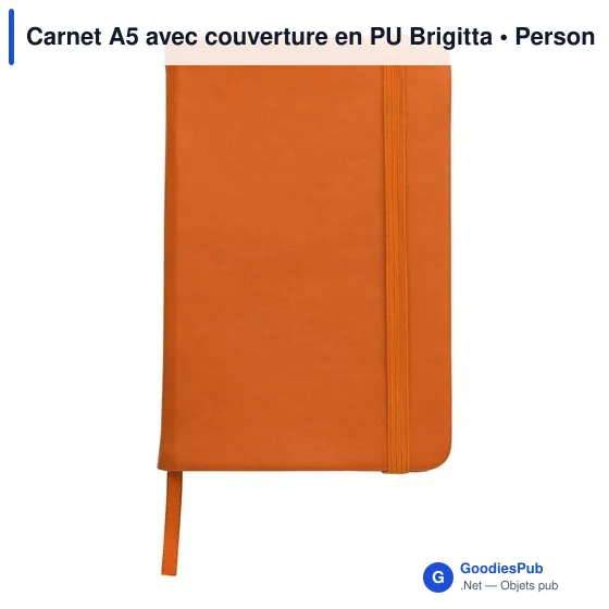 Carnet A5 avec couverture en PU Brigitta - Image 9
