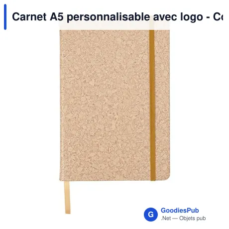 Carnet A5 personnalisable avec logo - Couverture en PU