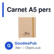 Carnet A5 personnalisable avec logo - Couverture en PU - Miniature 8