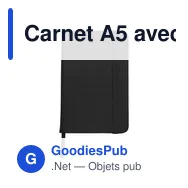 Carnet A5 avec couverture PU Eva - Miniature 1
