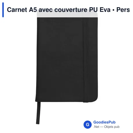 Carnet A5 avec couverture PU Eva
