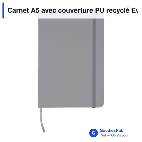 Carnet A5 avec couverture PU recyclé Eva
