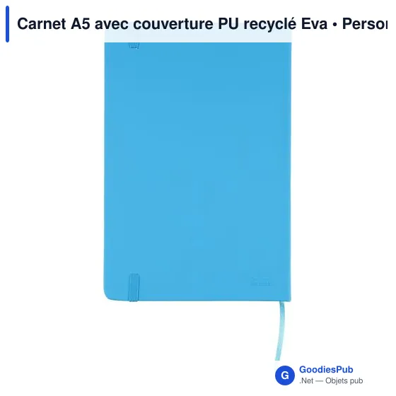Carnet A5 avec couverture PU recyclé Eva - Image 3