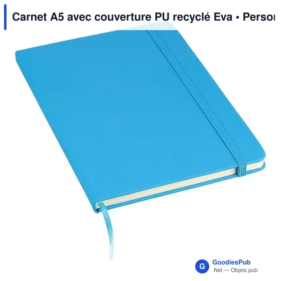 Carnet A5 avec couverture PU recyclé Eva - Image 4