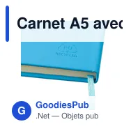Carnet A5 avec couverture PU recyclé Eva - Miniature 8