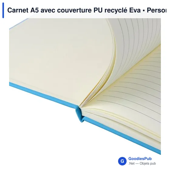 Carnet A5 avec couverture PU recyclé Eva - Image 10