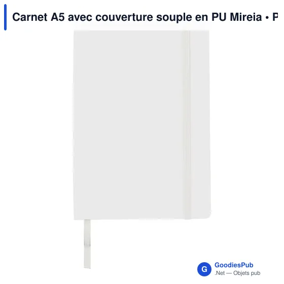 Carnet A5 avec couverture souple en PU Mireia - Image 1