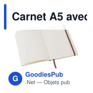 Carnet A5 avec couverture souple en PU Mireia - Miniature 11