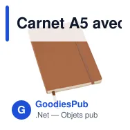 Carnet A5 avec couverture souple en PU Mireia - Miniature 12
