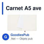 Carnet A5 avec couverture souple en PU Mireia - Miniature 4