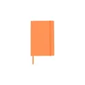 Variante orange - Carnet A5 avec couverture souple en PU Mireia