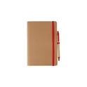 Variante rouge - Carnet A5 personnalisable avec stylo bille - logo inclus