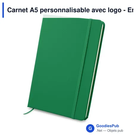 Carnet A5 personnalisable avec logo - Emerentia