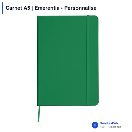 Carnet A5 personnalisable avec logo - Emerentia - Image 2