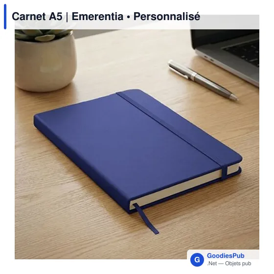 Carnet A5 personnalisable avec logo - Emerentia - Image 11