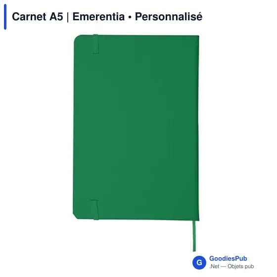 Carnet A5 personnalisable avec logo - Emerentia - Image 4