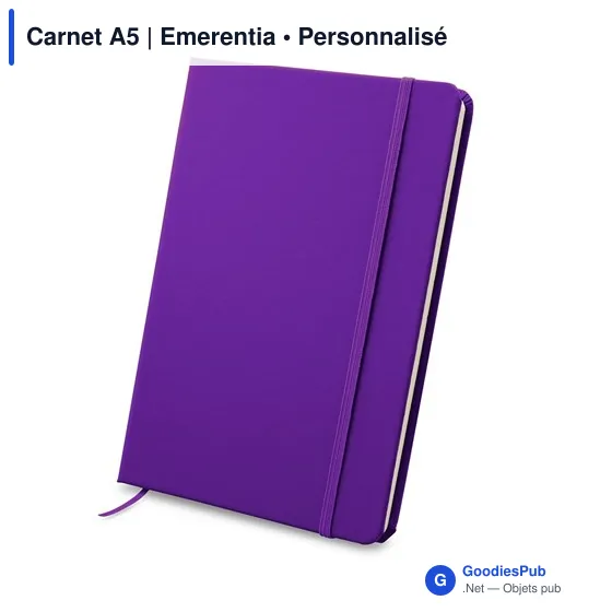 Carnet A5 personnalisable avec logo - Emerentia - Image 5