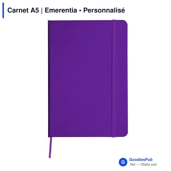 Carnet A5 personnalisable avec logo - Emerentia - Image 6