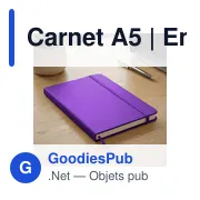 Carnet A5 personnalisable avec logo - Emerentia - Miniature 7