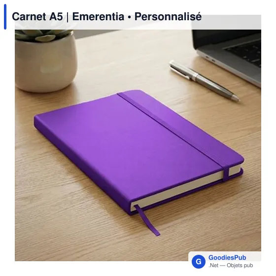 Carnet A5 personnalisable avec logo - Emerentia - Image 7