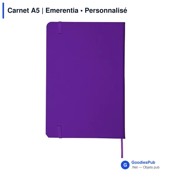 Carnet A5 personnalisable avec logo - Emerentia - Image 8