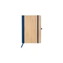 Variante bleu - Carnet A5 personnalisable en bambou et PU avec logo - Dorita