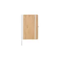 Variante blanc - Carnet A5 personnalisable en bambou et PU avec logo - Dorita