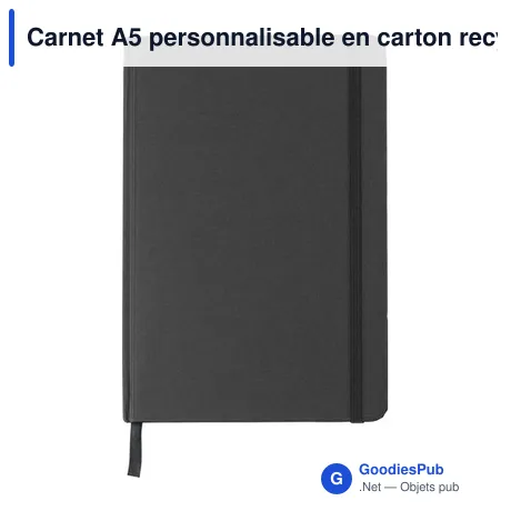 Carnet A5 personnalisable en carton recyclé avec logo - Evangeline
