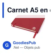 Carnet A5 personnalisable en carton recyclé avec logo - Evangeline - Miniature 5