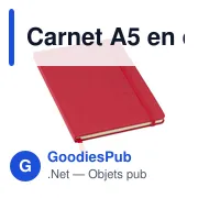 Carnet A5 personnalisable en carton recyclé avec logo - Evangeline - Miniature 7