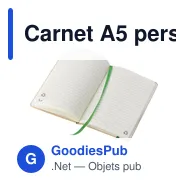 Carnet A5 personnalisable en carton recyclé avec logo - Gianni - Miniature 4