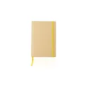 Variante jaune - Carnet A5 personnalisable en carton recyclé avec logo - Gianni