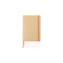 Variante orange - Carnet A5 personnalisable en carton recyclé avec logo - Gianni