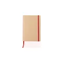 Variante rouge - Carnet A5 personnalisable en carton recyclé avec logo - Gianni