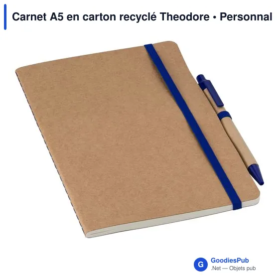 Carnet A5 en carton recyclé Theodore - Image 6