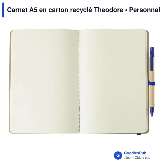Carnet A5 en carton recyclé Theodore - Image 9