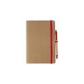Variante rouge - Carnet A5 en carton recyclé Theodore