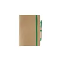Variante vert - Carnet A5 en carton recyclé Theodore