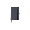 Variante noir - Carnet A5 personnalisable en cuir recyclé avec logo - Gianna