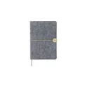 Variante gris - Carnet A5 en feutre recyclé Dario