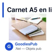 Carnet A5 en liège et en coton Trevor - Miniature 5