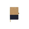 Variante bleu - Carnet A5 en liège et en coton Trevor