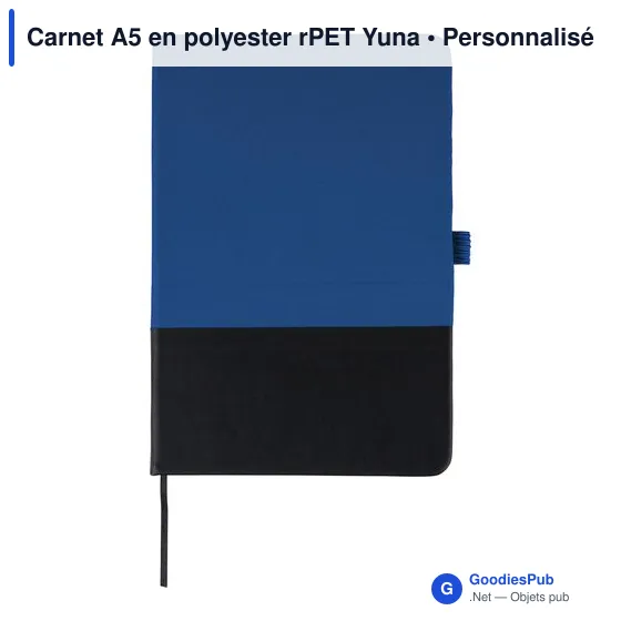 Carnet A5 en polyester rPET Yuna - Image 21
