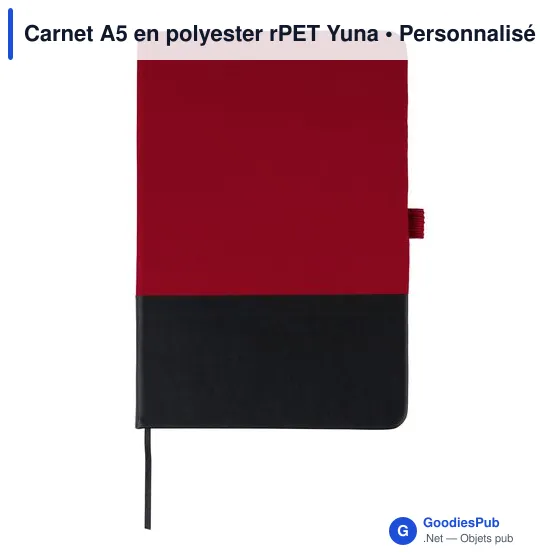 Carnet A5 en polyester rPET Yuna - Image 31