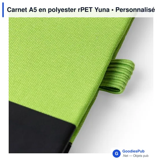 Carnet A5 en polyester rPET Yuna - Image 37