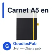 Carnet A5 en PU Charlene - Miniature 1